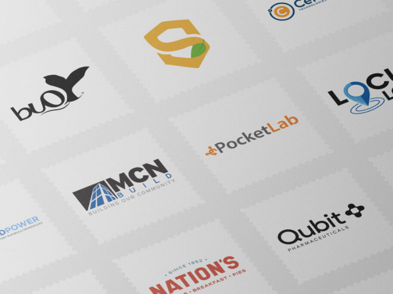 Mix of logos from companies founded by Cockrell engineers