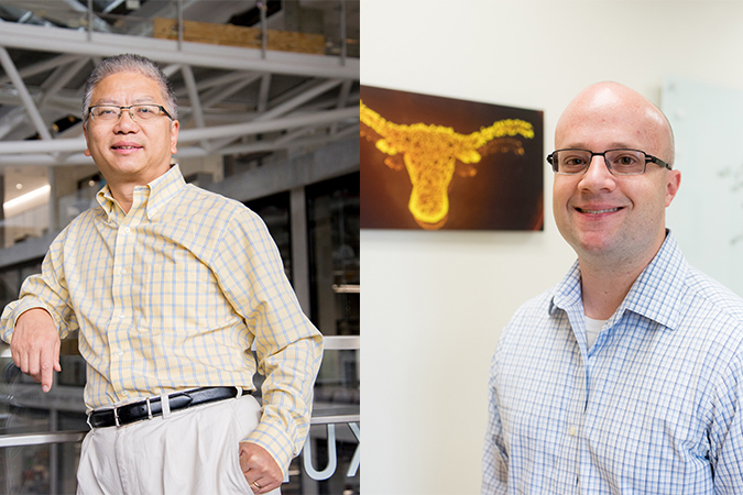 2 photos, one of hal alper, one of alex huang