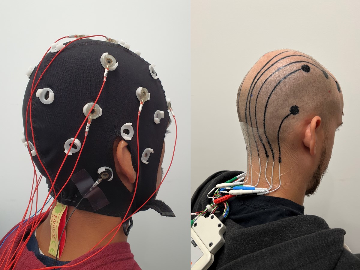 A comparison of EEG devices, including an e-tattoo created by Texas Engineer Nanshu Lu