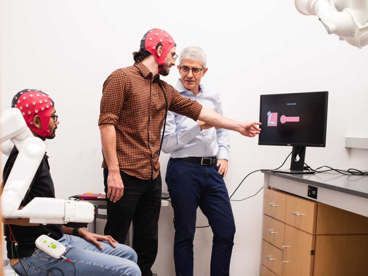 A brain-computer interface project in José del R. Millán's lab