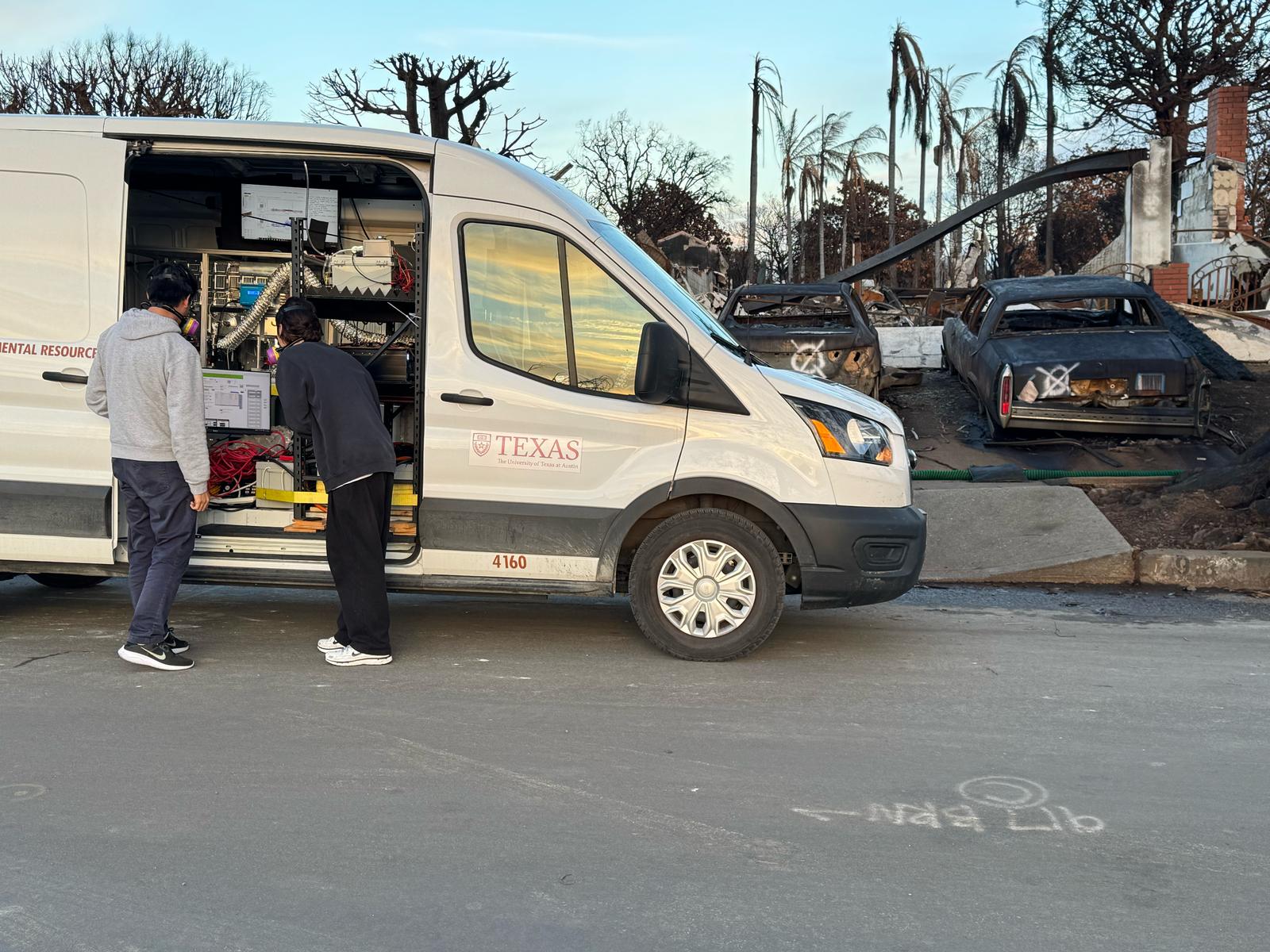 Texas Engineers in California doing wildfire research