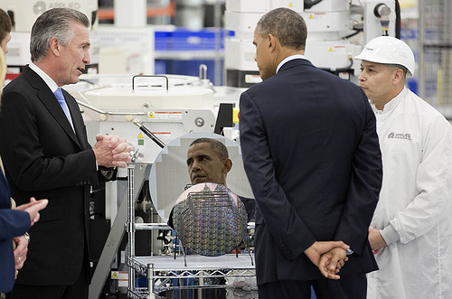 Obama Visits Applied Materials