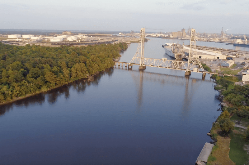 port city bridge over a body of water