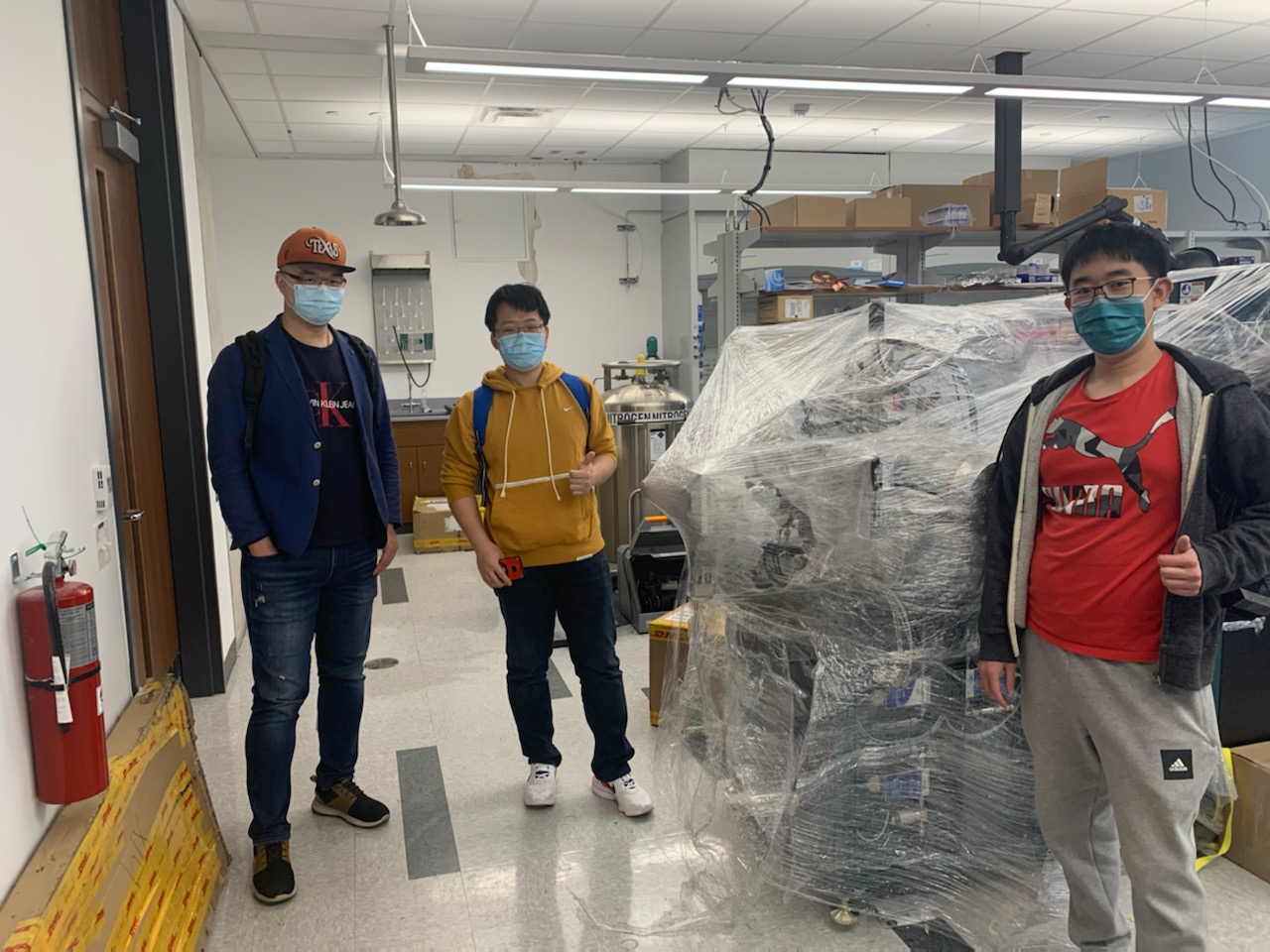 Texas Engineering graduate students in professor David Mitlin's lab