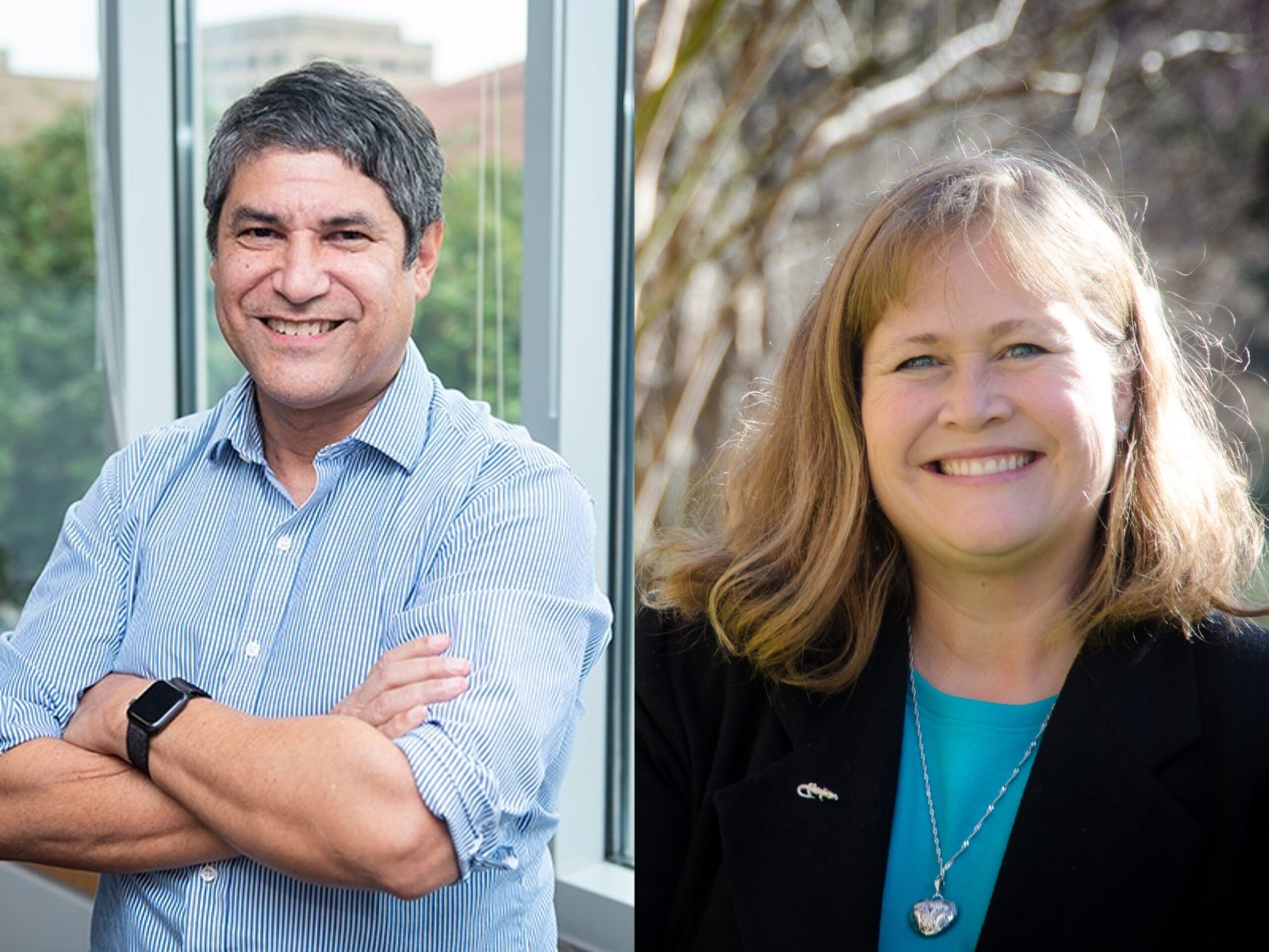 UT Austin TX engineering professor Noel Clemens and alumna Christine Schmidt