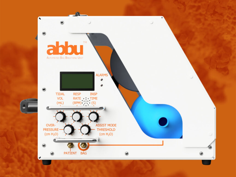front of ABBU machine