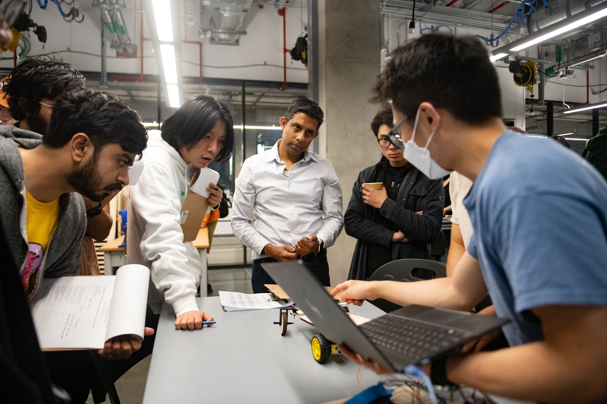 Robot Demos, classroom in Inventionworks