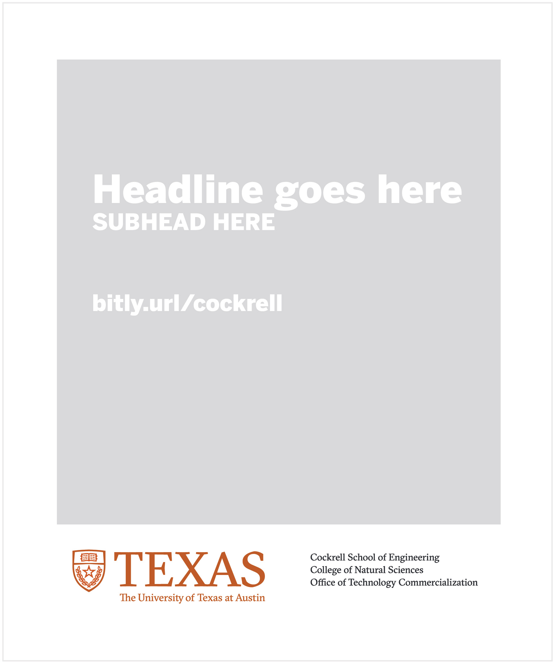 Example flyer with internal logos.