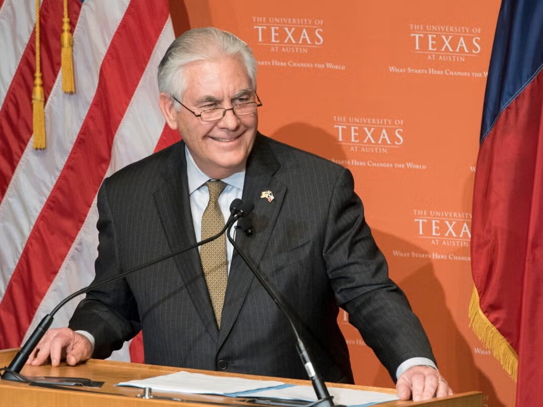 Former U.S. Secretary of State and Texas Engineering alumnus Rex Tillerson.