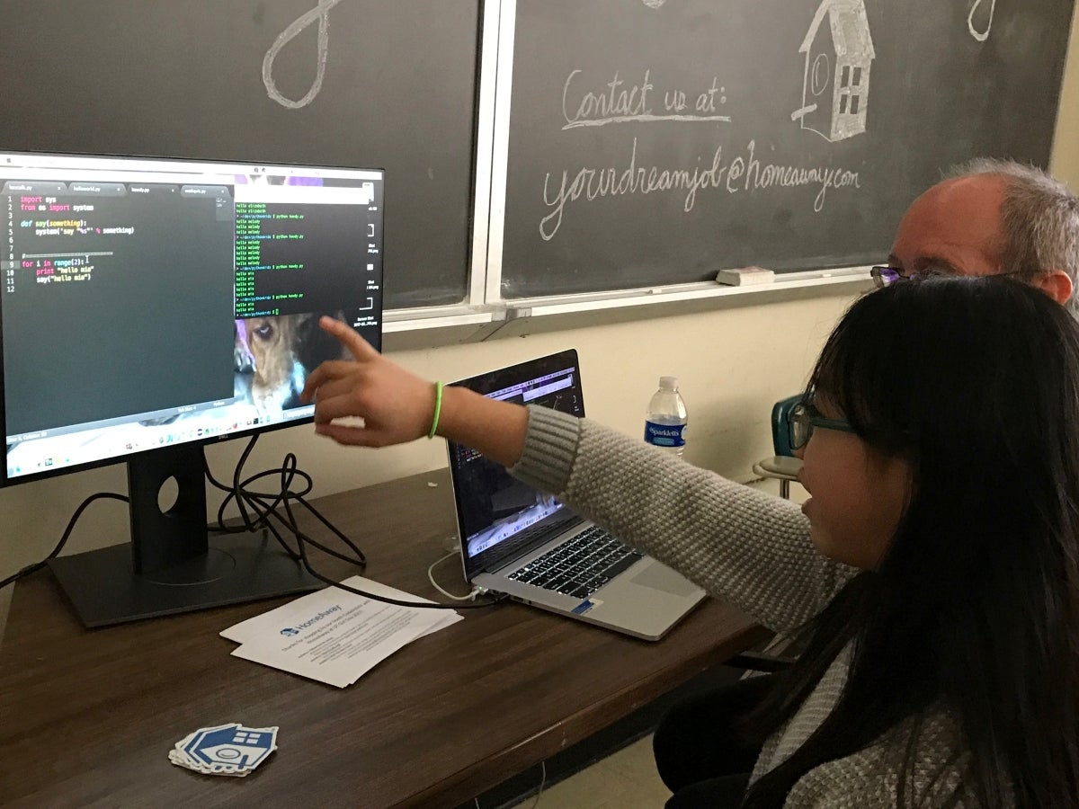 Estella Zhao attends STEM Girl Day at The University of Texas at Austin.
