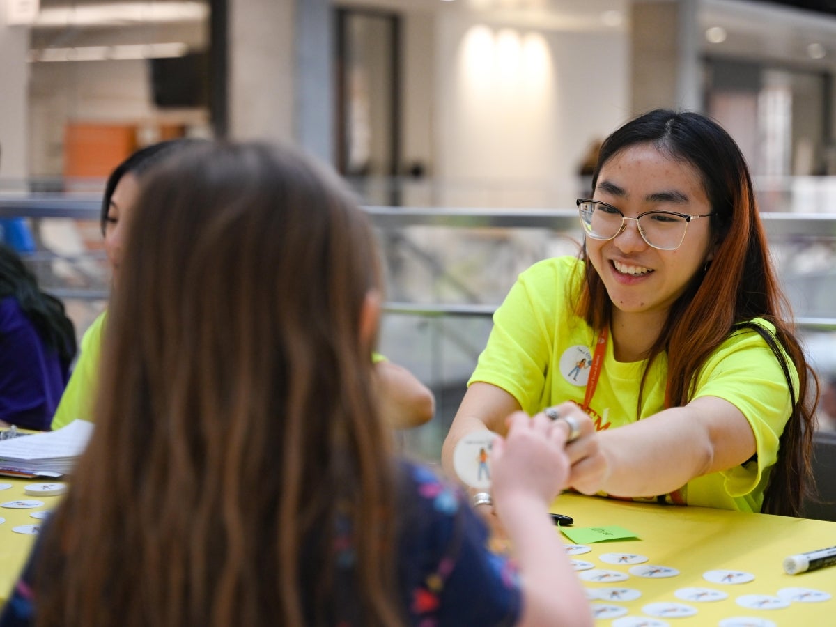 Texas Engineering student Estella Zhao at STEM Girl Day