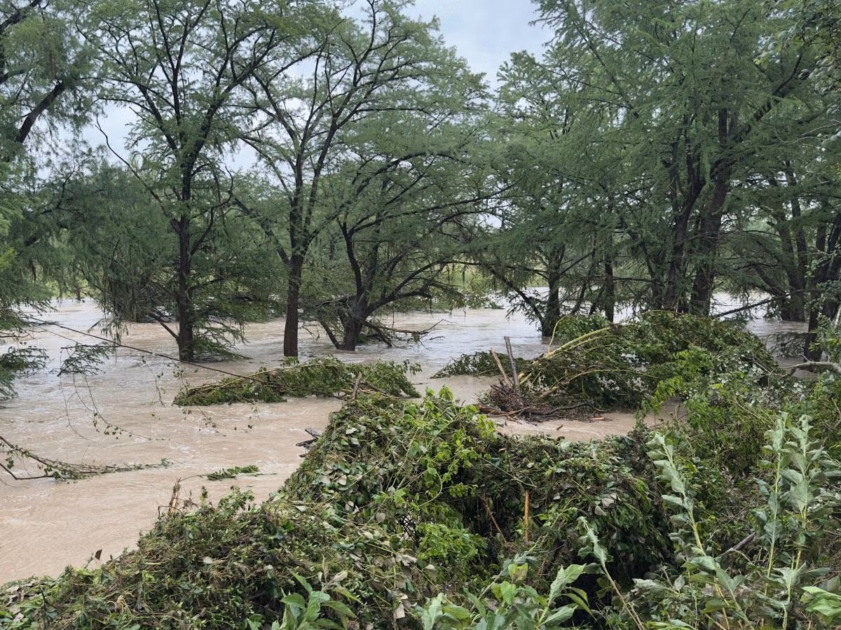 The Guadalupe River flood in July 2025.