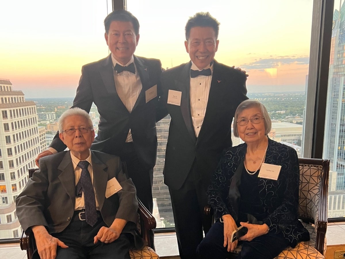 The Go Family at a chemical engineering banquet