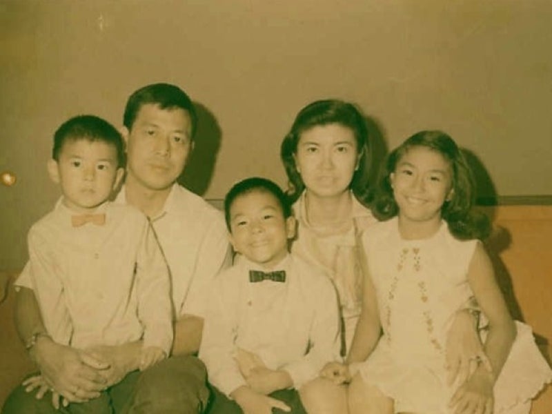 A childhood photo of the Go Family