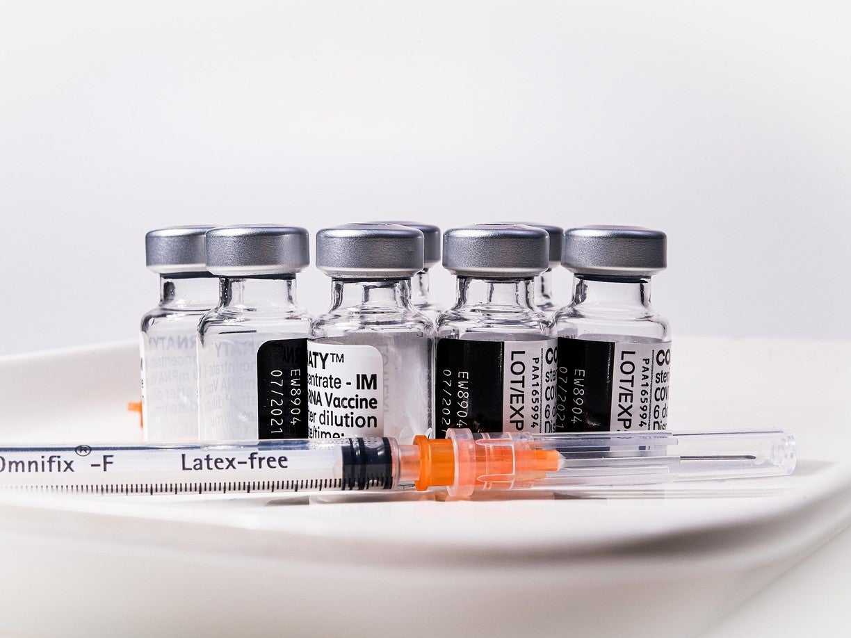 A stock photo of mRNA vaccines