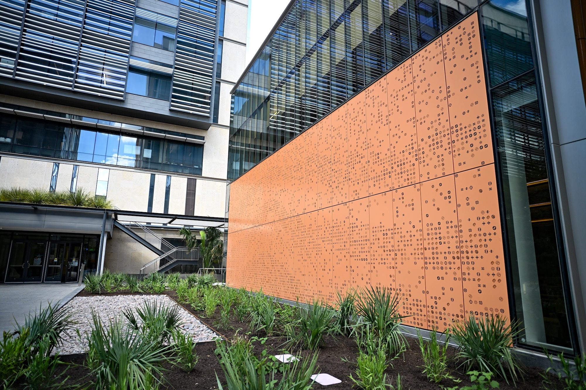 UT Austin Engineering ACS building wall