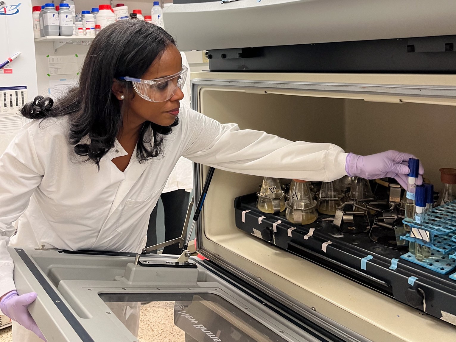 Texas Engineer Lydia Contreras in her lab