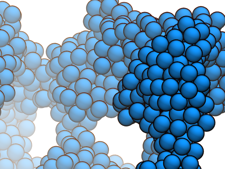 Graphic of disordered nanoparticles